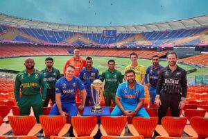All 10 Team Captains With World Cup Trophy